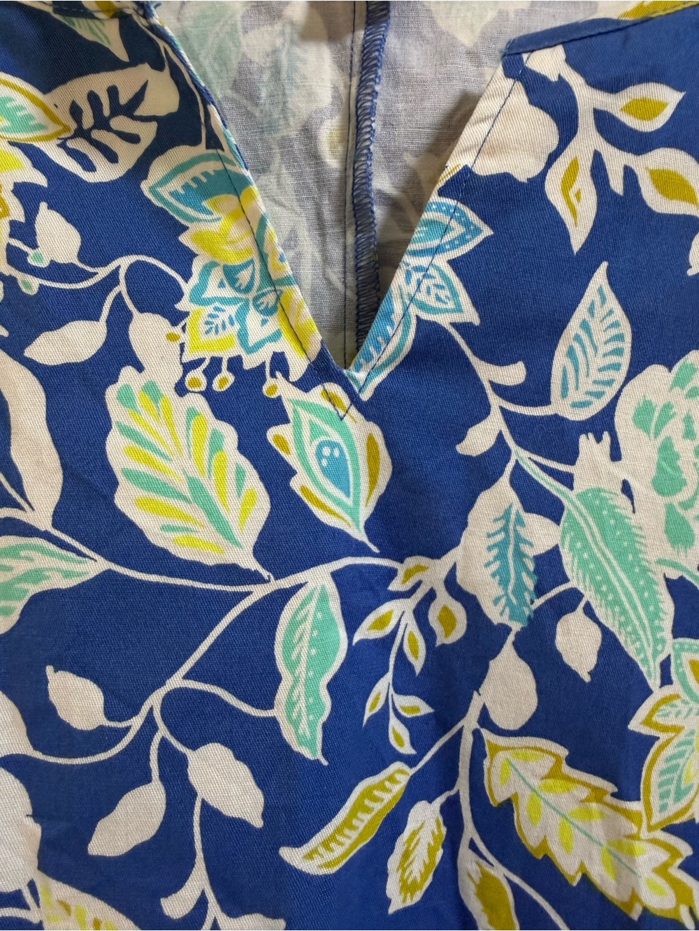 croft & barrow Blue Floral Midi Dress - Picture 3 of 5